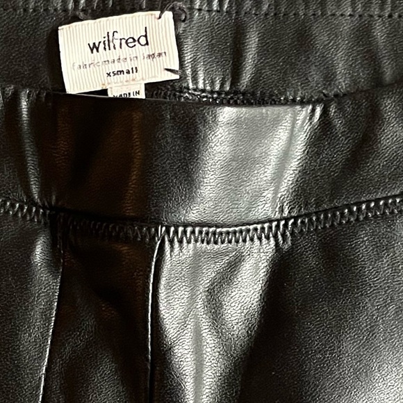 Wilfred Black Leather Moto Leggings - Picture 5 of 9